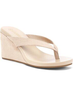 Stylish Women's Wedge Heels Sandals - Platform Flip Flops for Summer Beach Fun